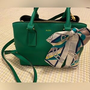 Aldo Crossbody (optional) Purse w/Ribbon and lots of pockets!